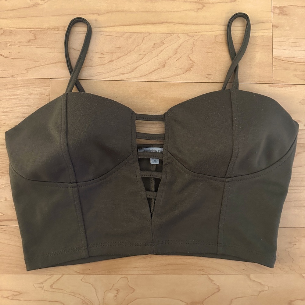 Charlotte Russe Medium Green Bustier